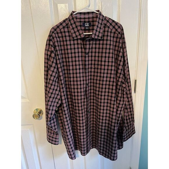 Cutter & Buck Mens Cotton Button Down Long Sleeve‎ Shirt - Picture 1 of 4